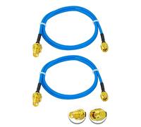 Vecys 2PCS SMA Maschio a SMA Femmina RF Cavo Coassiale 50 Ohm 20" /50CM RG405 SMA RF Cavo Coassiale Pigtail