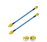 Vecys 2PCS SMA Maschio a SMA Femmina RF Cavo Coassiale 50 Ohm 6 "/15CM RG402 SMA RF Cavo Coassiale Pigtail