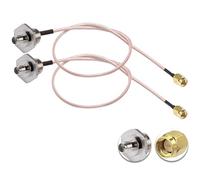 Vecys 2PCS SMA Maschio a SMA Femmina Scatola Impermeabile M12 12" /30CM RG316 Cavo Coassiale RF per Router Antenna Signal Enhancer Adattatore Wireless