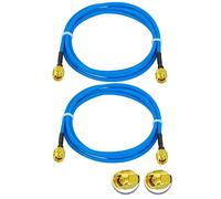 Vecys 2PCS SMA Maschio a SMA Maschio RF Cavo Coassiale SMA RF Pigtail 3.3ft/1M RG405 SMA Maschio 50 Ohm Bassa Perdita Cavo di Estensione