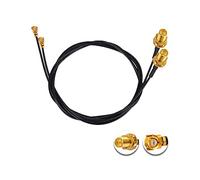 Vecys 2PCS U.F.L1 a RP-SMA Donna Cavo Coassiale a Bassa Perdita 20" /50CM U.F.L1 1.37 mm Cavo Coassiale Pigtail per Router Wireless Mini PCIE Schede di rete PCI Wi-Fi WAN Ripetitore