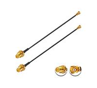 Vecys 2PCS U.F.L1 a RP-SMA Donna Cavo Coassiale a Bassa Perdita 8" /20CM U.F.L1 1.37 mm Cavo Coassiale Pigtail per Router Wireless Mini PCIE Schede di rete PCI Wi-Fi WAN Ripetitore