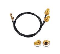 Vecys 2PCS U.F.L1 a RP-SMA Femmina Cavo Coassiale a Bassa Perdita 20" /50CM U.F.L1 1.13 mm Mini Cavo Coassiale Pigtail per Router Wireless Mini PCIE Schede di Rete PCI Wi-Fi WAN Ripetitore