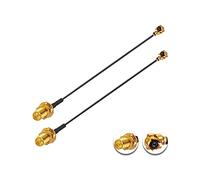 Vecys 2PCS U.F.L1 a RP-SMA Femmina Cavo Coassiale a Bassa Perdita 8" /20CM U.F.L1 1.13 mm Mini Cavo Coassiale Pigtail per Router Wireless Mini PCIE Schede di Rete PCI Wi-Fi WAN Ripetitore