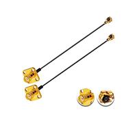Vecys 2PCS U.F.L1 a SMA Cavo U.F.L1 a SMA Donna con Montaggio a Pannello a Flangia da 1.13 mm Cavo Mini Coassiale a Spirale 6" /15CM per Router Wireless Mini PCIE Schede di Rete PCI Wi-Fi