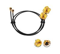 Vecys 2PCS U.F.L1 a SMA Cavo U.F.L1 a SMA Donna con Montaggio a Pannello a Flangia da 1.13 mm Cavo Mini Coassiale a Spirale 12" /30CM per Router Wireless Mini PCIE Schede di Rete PCI Wi-Fi
