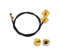 Vecys 2PCS U.F.L1 a SMA Cavo U.F.L1 a SMA Donna con Montaggio a Pannello a Flangia da 1.13 mm Cavo Mini Coassiale a Spirale 20" /50CM per Router Wireless Mini PCIE Schede di Rete PCI Wi-Fi