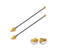 Vecys 2PCS U.F.L1 a SMA Femmina Cavo Coassiale a Bassa Perdita Cavo mini Coassiale 2 "/5CM U.F.L1 da 1.37 mm a Codino per Router Wireless Mini PCIE Schede di rete PCI Wi-Fi WAN Repeater