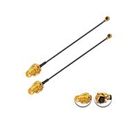 Vecys 2PCS U.F.L1 a SMA Femmina Cavo Coassiale a Bassa Perdita Cavo mini Coassiale 2 "/5CM U.F.L1 da 1.13 mm a Codino per Router Wireless Mini PCIE Schede di rete PCI Wi-Fi WAN Repeater