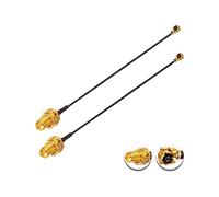 Vecys 2PCS U.F.L1 a SMA Femmina Cavo Coassiale a Bassa Perdita Cavo mini Coassiale 8" /20CM U.F.L1 da 1.13 mm a Codino per Router Wireless Mini PCIE Schede di rete PCI Wi-Fi WAN Repeater