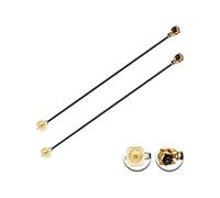 Vecys 2PCS U.F.L1 Maschio a U.F.L1 Femmina Cavo 4" /10CM U.F.L1 1.13mm Cavo di Prolunga a Bassa Perdita