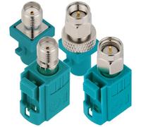 Vecys 4 Pezzi Kit Adattatore Coassiale RF da SMA a Fakra Z 50 Ohm SMA a Fakra Z Connettore Adattatore Coassiale 4 Tipi per Cavo Coassiale RF Radio Antenna