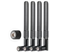 Vecys 4PCS Doppio Banda WiFi Antenna 2.4GHz 5GHz 5.8GHz Antenna RP-SMA Maschio Antenna 8dBi 15cm/6in per Router Wireless Scheda LAN Adattatore USB