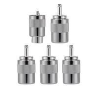 Vecys 5PCS PL259 UHF Maschio Connettori 50 Ohm PL259 Maschio Connettore a Crimpare RF Coassiale Connettore Adattatore per RG-213 LMR-400 RG8 RG59 Cavo Coassiale a Bassa Perdita