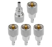Vecys 5PCS PL259 UHF Maschio Connettori Coassiali UHF Maschio PL259 Connettore a Saldare 50 Ohm per RG58 RG400 RG142 Cavo Coassiale