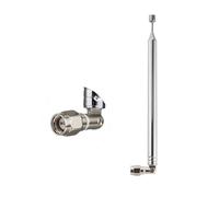 Vecys 8 Sezioni Telescopica Antenna SMA Maschio Connettore Antenna di Ricambio Radio 735cm per TV AM FM Radio Ricevitore Stereo