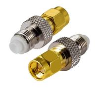 Vecys Adattatore Antenna 4G SMA Maschio a FME Femmina per Antenne 2G 3G 4G LTE Router Banda Larga Mobile WLAN Wireless (2 pezzi)