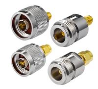 Vecys Adattatore da RP-SMA a Tipo N Adattatore Antenna Wi-Fi RP-SMA per Router Wi-Fi 4G Esterno Wlan Router wireless Bluetooth (4 pezzi)