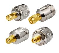 Vecys Adattatore da SMA a Tipo N per Cavo Antenna Wi-Fi Router Wireless WLAN Wi-Fi (4 pezzi)
