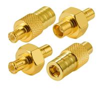 Vecys Adattatore da SMB a MCX 4 Kit Adattatore per Presa SMB Adattatore per Antenna DAB per Autoradio MCX per Antenna DAB + per Autoradio FM AM 4G WLAN Cavo Coassiale RF