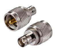 Vecys Adattatore Radio CB PL259 Adattatore Antenna UHF Maschio a BNC Femmina per CB Antenna Walkie Talkie Portatile Radio Bidirezionale SO 239 Dispositivi LAN Wireless Coassiali (2 pezzi)