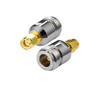 Vecys Adattatore RP-SMA Maschio a Femmina di Tipo N Adattatore antenna Wi-Fi per Antenna Esterna Wlan Router Wi-Fi Wlan 4G Router Wirelesse Bluetooth (2 pezzi)