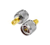 Vecys Adattatore RP-SMA Maschio a Tipo N Maschio Adattatore per Antenna Wi-Fi per Antenna Esterna Wlan Router Wi-Fi Wlan 4G Router Wirelesse Bluetooth (2 pezzi)