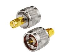 Vecys Adattatore SMA a Tipo N Adattatore SMA Maschio a Tipo N Maschio per Cavo Antenna Wi-Fi Router Wi-Fi Wireless WLAN (2 pezzi)