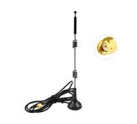 Vecys Antenna Wifi 2.4G/ 5G/ 5.8G Doppia Frequenza 12 dBi Amplificatore Di Segnale Omnidirezionale Mimo Base Magnetica Adattatore Rp-Sma 1,5 m 4,9 Piedi Per Pcie Scheda Di Rete Wlan Router