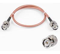 Vecys BNC Maschio a BNC Maschio Cavo 50ohm BNC Maschio a Maschio RG400 RF Coassiale Treccia Jumper Cavo 20 "/50 cm per antenne RF Ham Radio Palmare