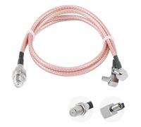 Vecys Cavo da F Femmina a Doppio TS9 Maschio Connettore Coassiale Cavo F Tipo Connettore Splitter Cavo 50 Ohm F a Doppio TS9 Y Tipo RG316 11.8IN/30CM Bassa Perdita Cavo Pigtail