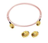 Vecys Cavo di Prolunga per Antenna SMA Cavo SMA Maschio a Maschio Pigtail Cavo Antenna WLAN RG316 3 Piedi/1 M per Rete Wireless WiFi 2G 3G 4G Antenna Router GSM Bluetooth WLAN LAN