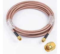 Vecys Cavo di Prolunga per Antenna SMA Cavo SMA Maschio a Maschio Pigtail Cavo Antenna WLAN RG400 10 Piedi/3 m per Rete Wireless WiFi 2G 3G 4G Antenna Router GSM Bluetooth WLAN LAN
