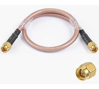 Vecys Cavo di Prolunga per Antenna SMA Cavo SMA Maschio a Maschio Pigtail Cavo Antenna WLAN RG400 12"/30cm per Rete Wireless WiFi 2G 3G 4G Antenna Router GSM Bluetooth WLAN LAN