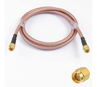 Vecys Cavo di Prolunga per Antenna SMA Cavo SMA Maschio a Maschio Pigtail Cavo Antenna WLAN RG400 3 piedi/1 m per Rete Wireless WiFi 2G 3G 4G Antenna Router GSM Bluetooth WLAN LAN