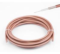 Vecys Cavo RG142 a Bassa Perdita Cavo Coassiale RF 49.2FT/15M Marrone Coassiale a Doppia Schermatura in Rame Argentato