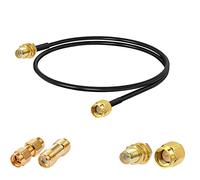 Vecys Cavo SMA Cavo Coassiale RF da SMA Maschio a SMA Femmina RG174 20"/50CM + 2 kit di Adattatori SMA per Adattatore Wireless per il Potenziamento del Segnale dell'antenna del Router
