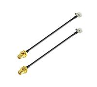 Vecys Cavo SMA Presa da Paratia a Spina TS9 Cavo Antenna da SMA a TS9 Cavo Prolunga Antenna Router 4G 15 cm 6 Pollici RG174 2 Pezzi Cavi Antenna 2G 3G 4G