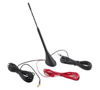 Vecys DAB DAB + Autoradio Antenne FM/AM Radioantenne Montieren Sie die Autodachantenne Verstärker SMB zu DIN Adapter RG174 5 m 16.4 ft Kabel kompatibel mit Digital Radio Pioneer Kenwood Alpine JVC