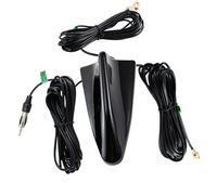Vecys DAB DAB+ FM/AM GPS Antenna Auto Pinna di Squalo Antenna Autoradio Amplificatore di Segnale Da SMB Femmina a SMA Maschio a DIN Maschio Auto 5m Cavo RG174