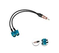 Vecys Double Fakra Z - Cavo doppio Fakra Z maschio a DIN maschio cavo adattatore 12in/30CM DIN plug Pigtail RG174 per antenna radio FM/AM