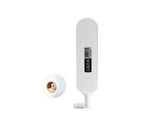 Vecys Dual Band WiFi 2.4GHz 5.8GHz Antenna 18dBi ad Alto Guadagno Omnidirezionale Glue Stick Antenna RP SMA Maschio Antenna per Router WiFi Scheda di Rete Wireless (Bianco, 1 PCS)
