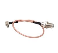 Vecys F Femmina a TS9 Maschio ad Angolo Retto Cavo Coassiale RF 90 Gradi RG316 30CM/12IN per Router Antenna 2G 3G 4G TV HDTV DVB-T DVB-T2
