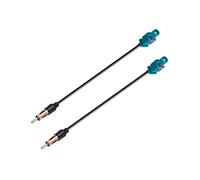 Vecys Fakra a DIN Adattatore Cavo Autoradio TV DAB + GPS Fakra Z a DIN Connettore Cavo RG174 6IN/15CM Compatibile con Antenna Radio FM/AM (2 Pezzi)