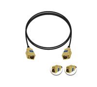 Vecys Fakra K Curry Cavo Femmina RG174 3.3ft/1m Fakra Curry Codice K Femmina a Femmina Compatibile con Auto Veicolo Radio Stereo Ricevitore Tuner