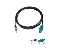 Vecys Fakra Z Cavo Fakra Z Maschio a DIN Maschio Cavo Adattatore 6.6FT/2M DIN Plug Pigtail RG174 per Antenna Radio FM/AM