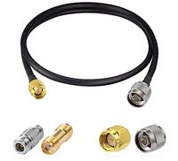 Vecys N a SMA Ponticello N Maschio a SMA Maschio Cavo Coassiale a Bassa Perdita RG58 3FT/1M + 2PCS Kit Adattatori per 3G 4G 5G LTE Antenna Ham Radio GPS WiFi