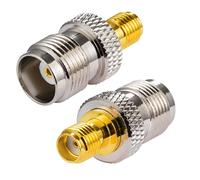 Vecys SMA Adattatore Antenna 4G Adattatore presa TNC a SMA Convertitore per Router Antenna 2G 3G 4G LTE CB Radio WiFi WiMax Cellulari Strumentazione Wireless