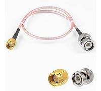 Vecys SMA Maschio a BNC Maschio Cavo Coassiale RF 50ohm SMA a BNC RG316 Cavo Jumper 12"/30CM per Antenne Radioamatori Dispositivi LAN Wireless Radio Wi-Fi