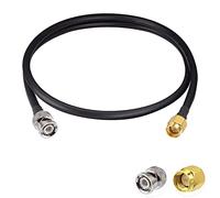 Vecys SMA Maschio a BNC Maschio Cavo Coassiale RF 50ohm SMA a BNC RG58 Cavo Jumper 3 piedi/1 m per Antenne Radio per Radioamatori Dispositivi LAN Wireless Radio Wi-Fi